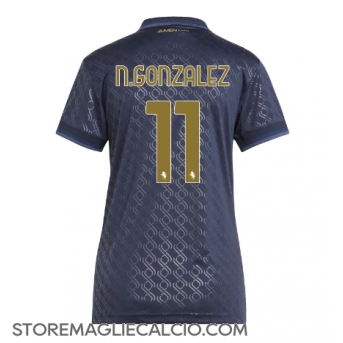 Juventus Nicolas Gonzalez #11 Maglia Gara Terza Repliche 2024-25 Donna Maniche Corte